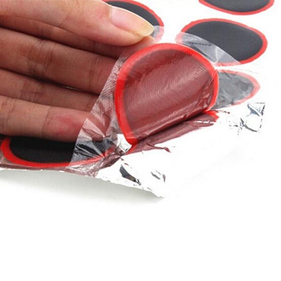 48 Stück 25 mm runder Gummiflicken für Fahrrad-Innenreifen/Reifen-Reparaturstück