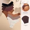 Plus Size Ice Silk Seamless Maternity V-Neck Low Waist One-Piece Sport Breathable Brazilian Panties