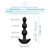 B Vibe TRIPLET ANAL BEADS BLACK Triplet Anal Beads Black