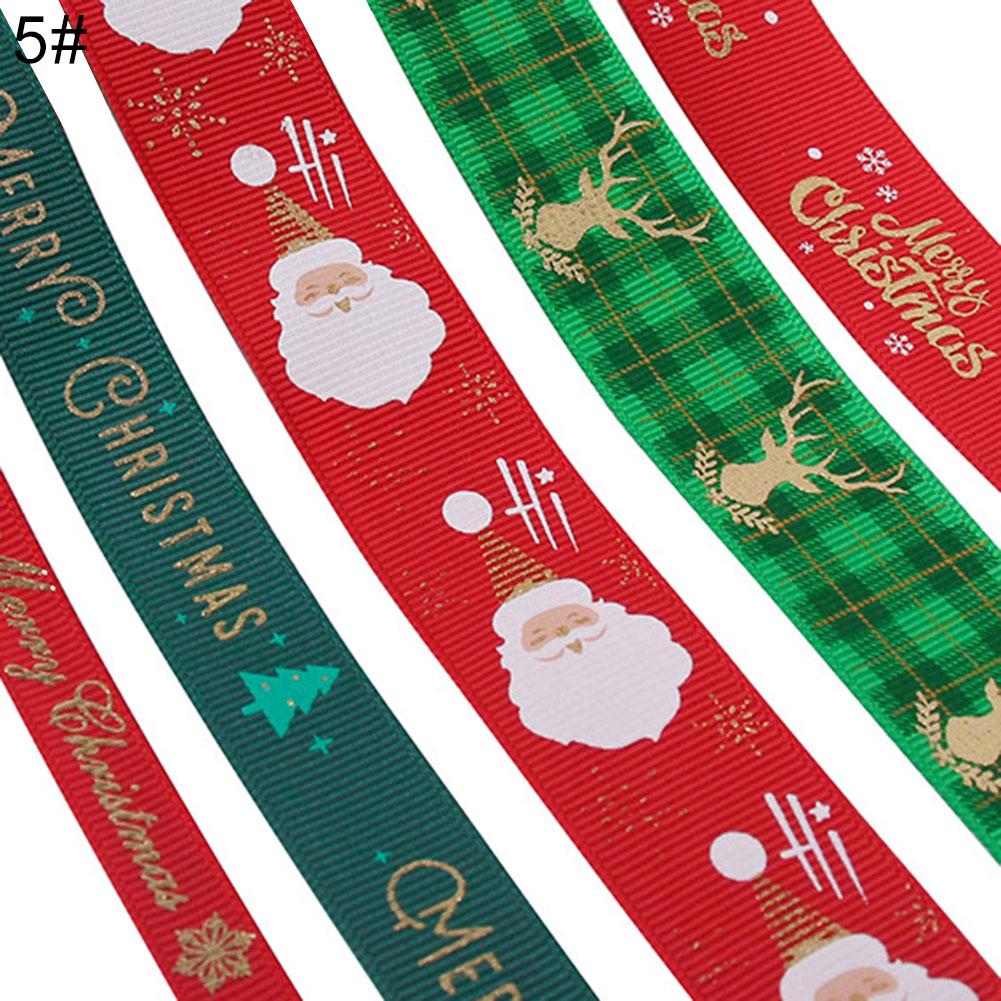 5 Meter 10mm Julgran Snöflinga Mönster Förpackningsband Juldekor