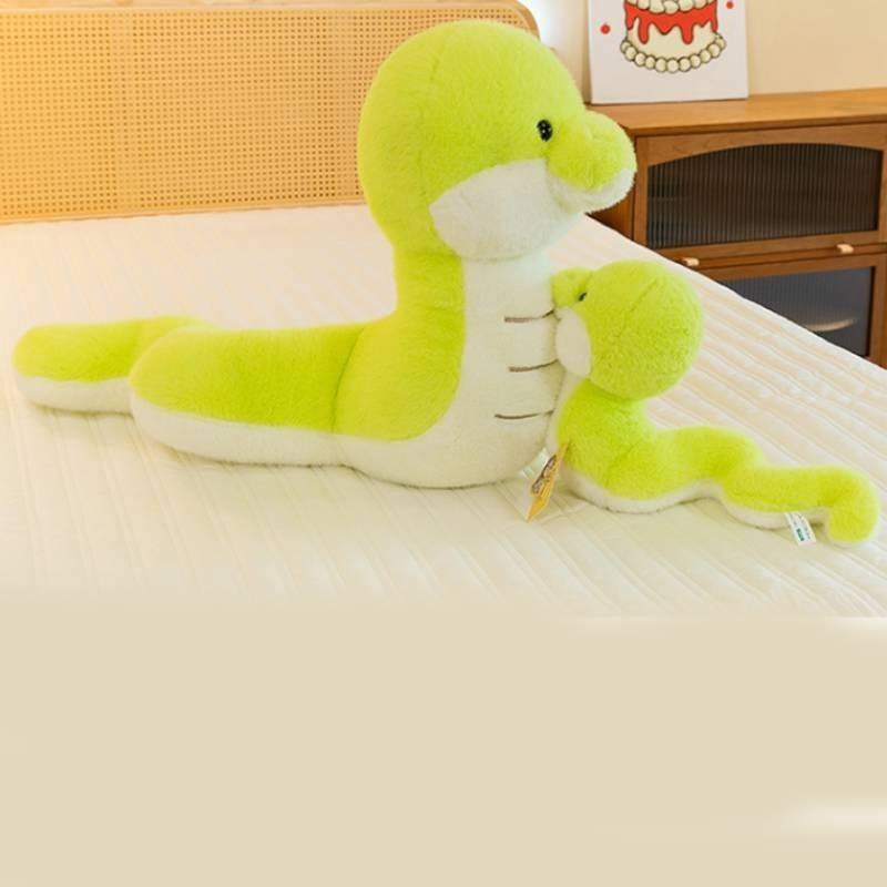 Adorable Plush Green Snake Doll Cotton Stuffed Animal Soft Cuddly Toy 100cm
