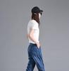 2023 Women's Plus Size Elastic Waist Tencel Denim Mid-Length Casual Lantern Pants