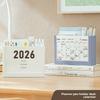 2026 Creative Pen Holder Desk Calendar Ins Style New Multifunctional Desk Calendar Notepad Pen Holder Storage Box