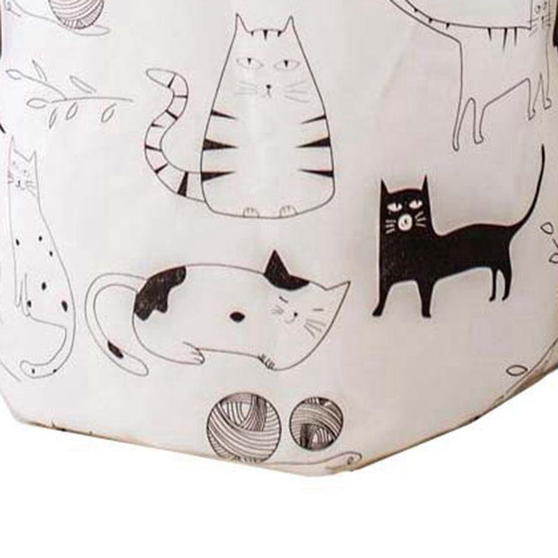 Clothing Laundry Baskets 1PC For Home Bathroom Cat Print Save Space Household Supplies Toy Storage Box Laundry Bucket