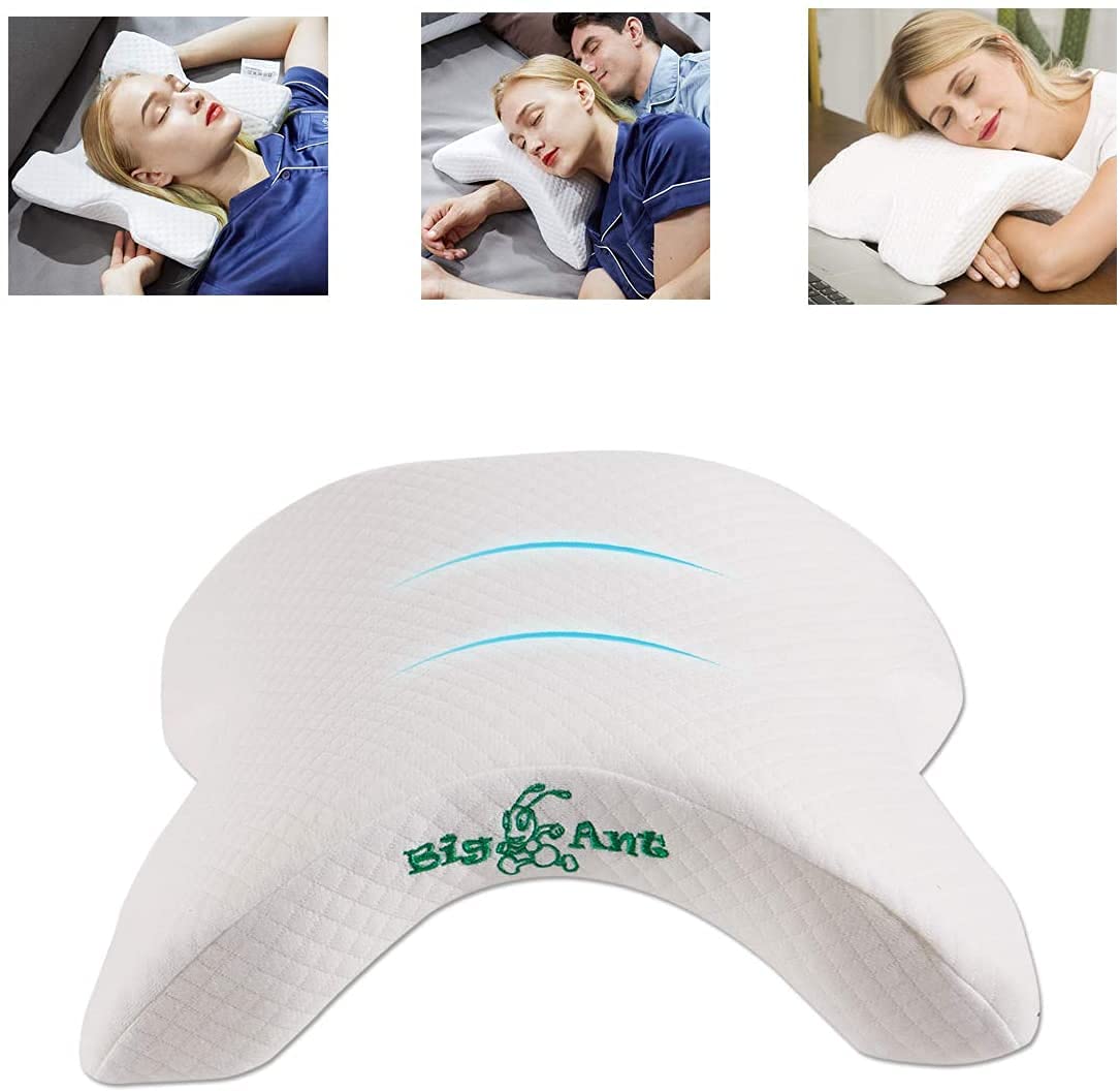 

Big Ant Офисная подушка для сна Портативный шейный столик для сна Дорожная подушка для сна с сумкой для хранения Подушка для сна лицом вниз, Подушка, Подушка, Подушка, Подушка, Подушка, (белый) белый