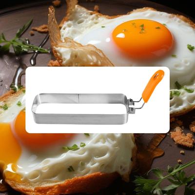 Eierpfanne Kochform Crumpets für Pfanne mit Griff Rechteckig Antihaftbeschichtet