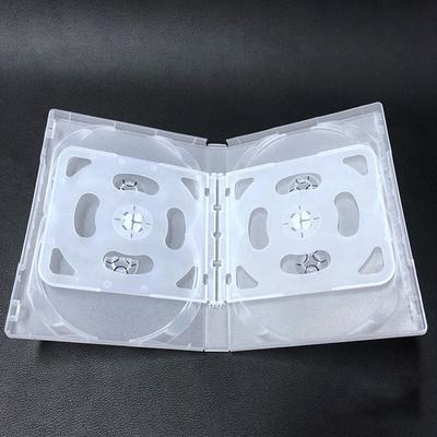 Empty Cd Case Pp Plastic Milky Transparent Cd Case Cd Case Capacity 4-8 Discs