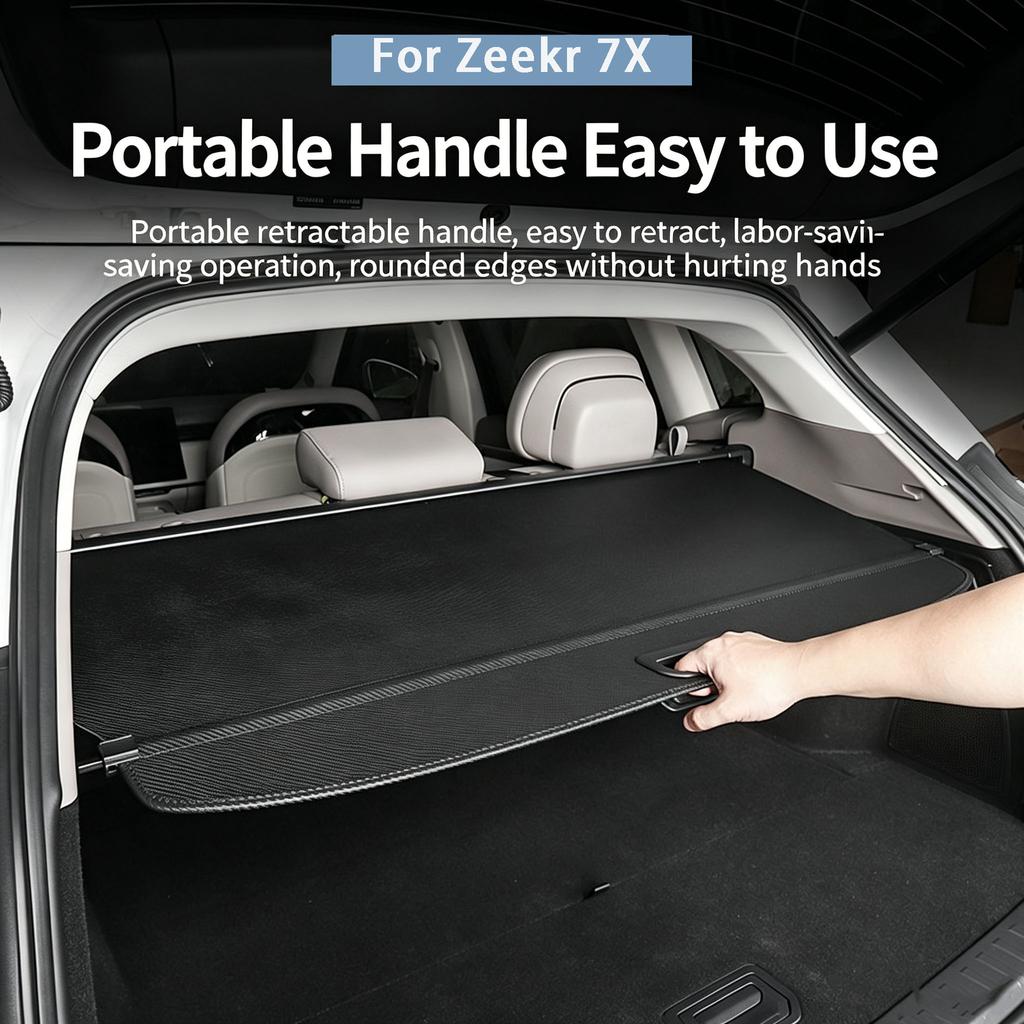 For NEW Zeekr 7X 2025-2026 Rear Trunk Cover Curtain and Partition Panel Specially Modified Rear Trunk Storage Curtain