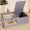 Custom Wood Waterproof Reptile Terrarium Wooden Turtle House with Light Support Frame Reptile Cage for Small Animals