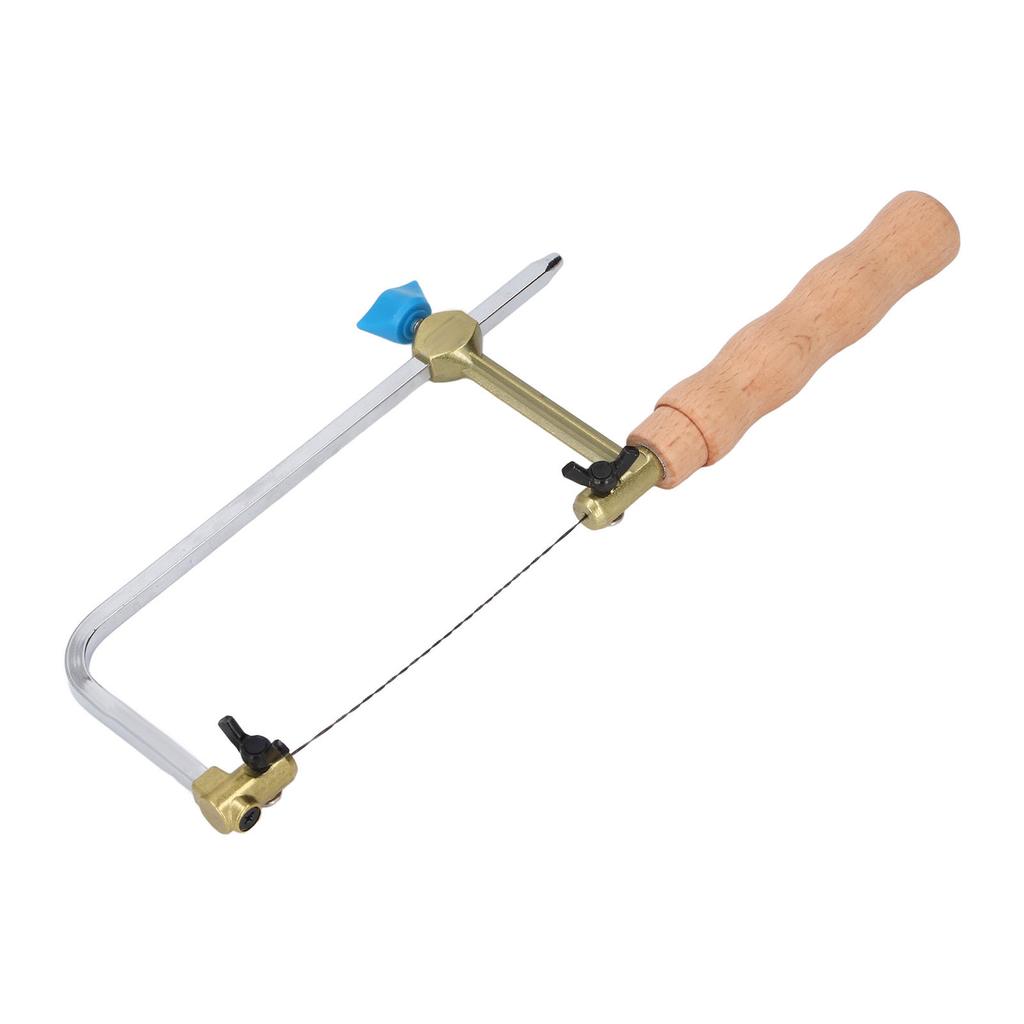 Coping Saw Forged Steel Frame Log Handle U Shape Fret Cutter Saw with 8PCS Blades for Woodworking