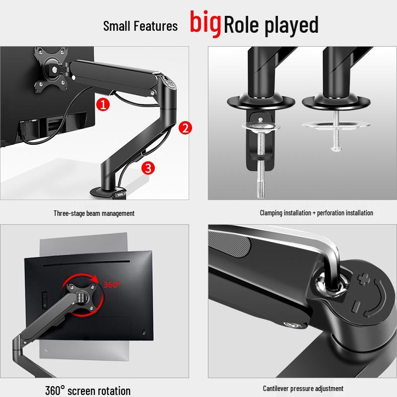 AOC Xiaomi Monitor Stand: Rotating Arm with Cantilever Lifting Base & Telescopic Mechanical Arm