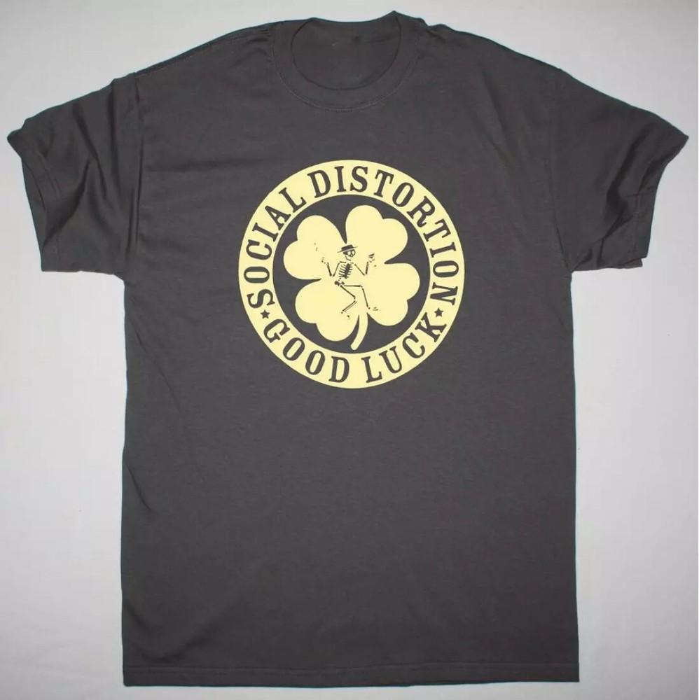 

Редкая ретро-винтажная футболка Social Distortion Good Luck S-5XL Унисекс XXXXL
