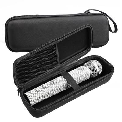 EVA Hard Case Microphone Storage Box Protective Pouch Microphone Case Bags Holders with Inner Pocket Protectors