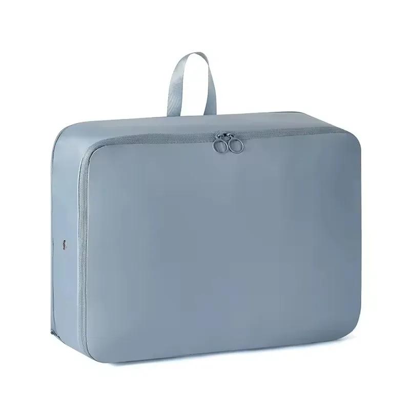 Home Large-capacity Clothing Storage Bag Travel Folding Double Zipper Compression Bag Portable Handheld Compression Packing Bag