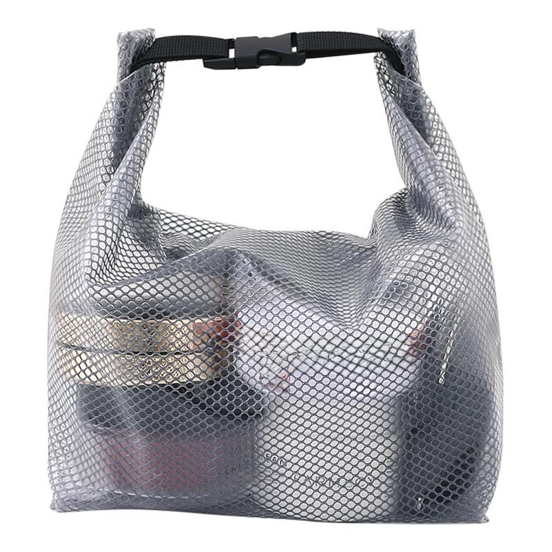 High-Capacity Waterproof Portable Toiletry Bag with Snap Closure