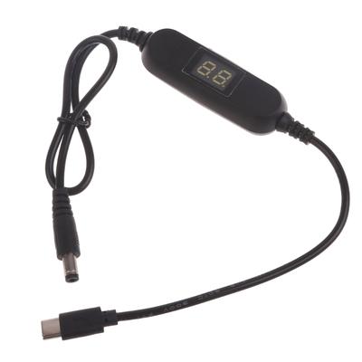 USB C 5V To 1V 3V 4.5V 6V 9V 12V Adjustable Output Voltages Cable Converter Cord for Toy Clock and More