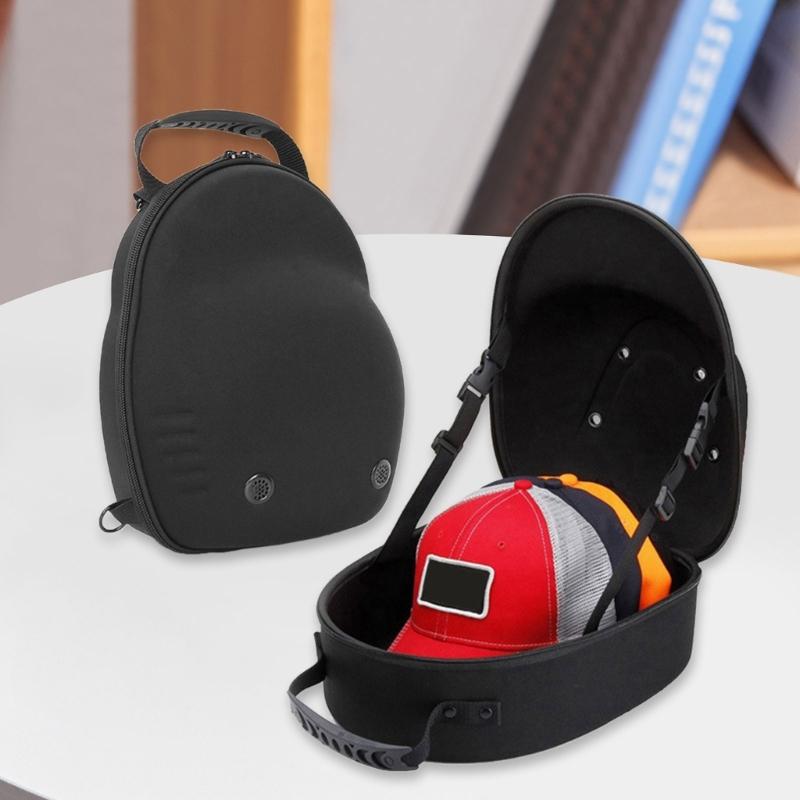 Travel Caps Holder Case for Baseball Hats Includes Adjustable Shoulder Strap and Easy Carry Handle Hats Hard Shell Box