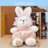 Plush Bunny Toy Gift For Kids With Soft Short Pile Fabric For Cuddle Comfort