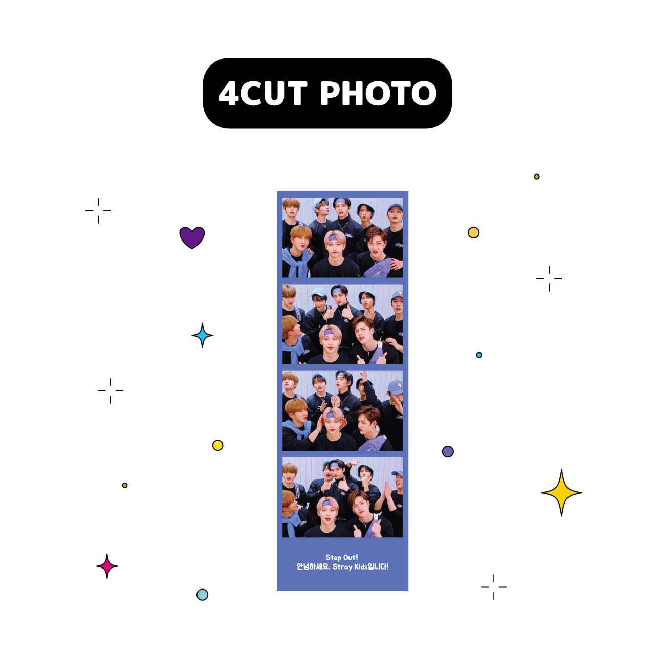 

4 cut photo STRAYKIDS (straykids 01)