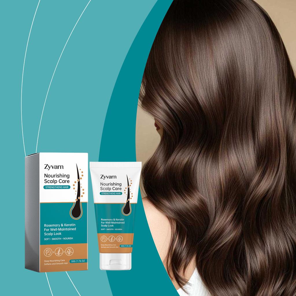 Zyvarn Herbal Scalp Care Shampoo Gentle Moisturizing Clean Smooth Hair Natural Light Voluminous Refreshing Hair Care 300ml