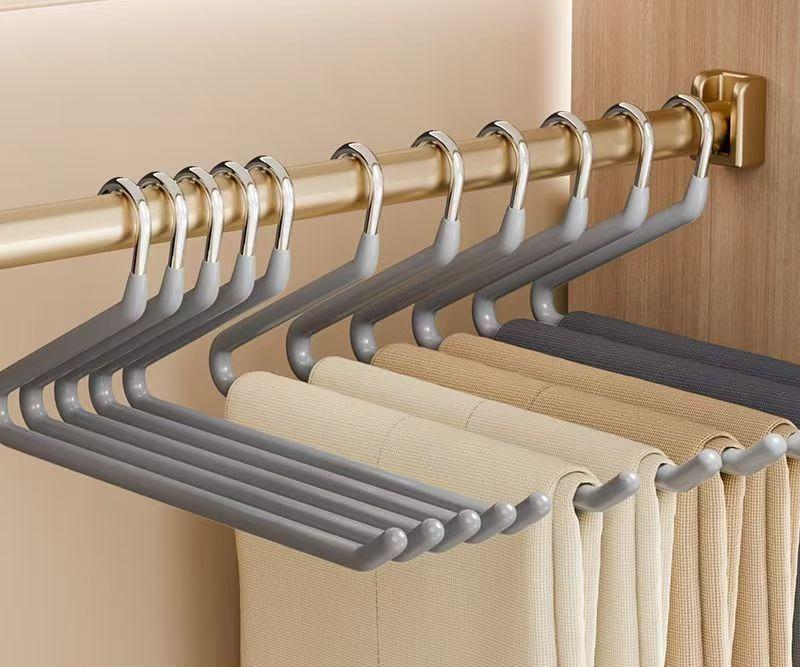 Space Saving Open Ended Pant Hangers 10-Pack Semi Open Trouser Hanger for Jeans Slacks Closet Organizer Christmas Men Holiday 10pcs серый 21590₽