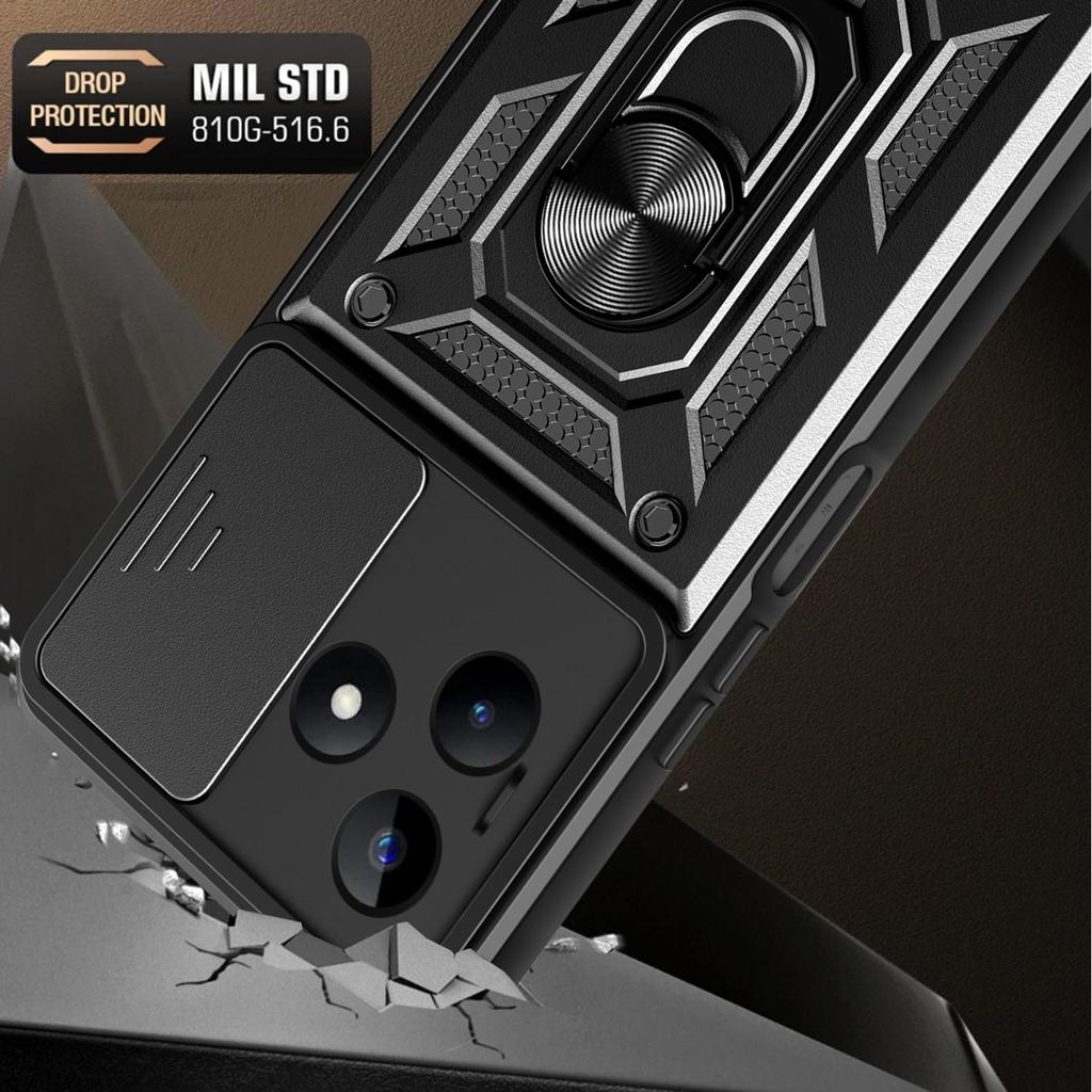 OPPO Reno14F/Realme15 Magnetic Phone Case - Smooth, Anti-Fall, Car Mount Compatible