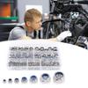 250Pcs Nylon Lock Nut 3/4/5/6/8/10/12mm Nylon Insert Nut Stainless Steel Hexagon Self Locking Nut Assortment Kits