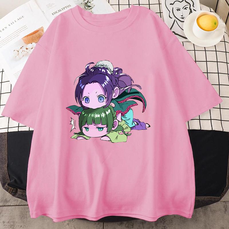 Fashion Unisex T-shirt Anime The Apothecary Diaries Print Designed Summer Tops Tees Casual Short Sleeve Shirts