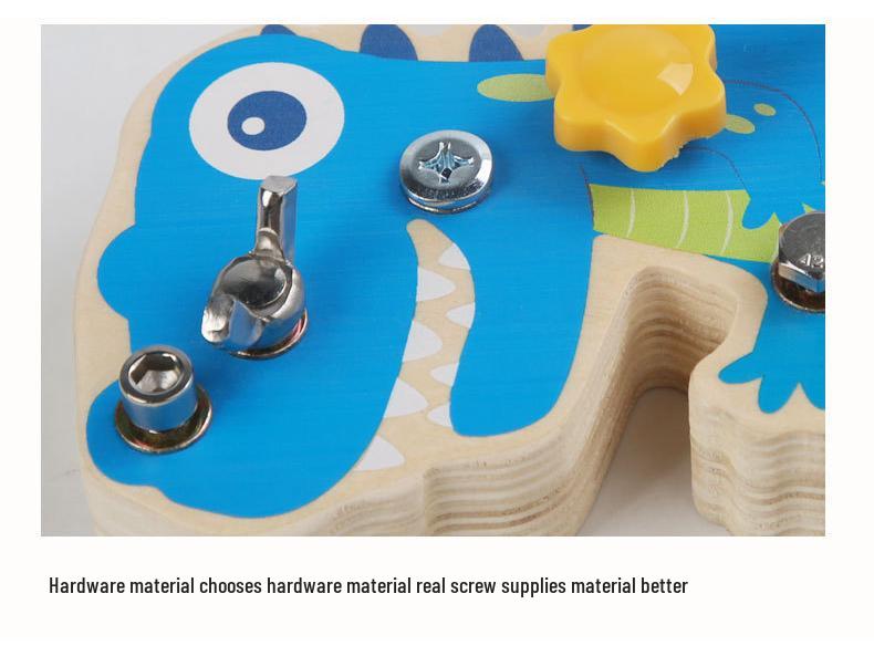 Wooden Dinosaur Fishing Toy Set: Enhances Children's Hand-Eye Coordination and Fine Motor Skills