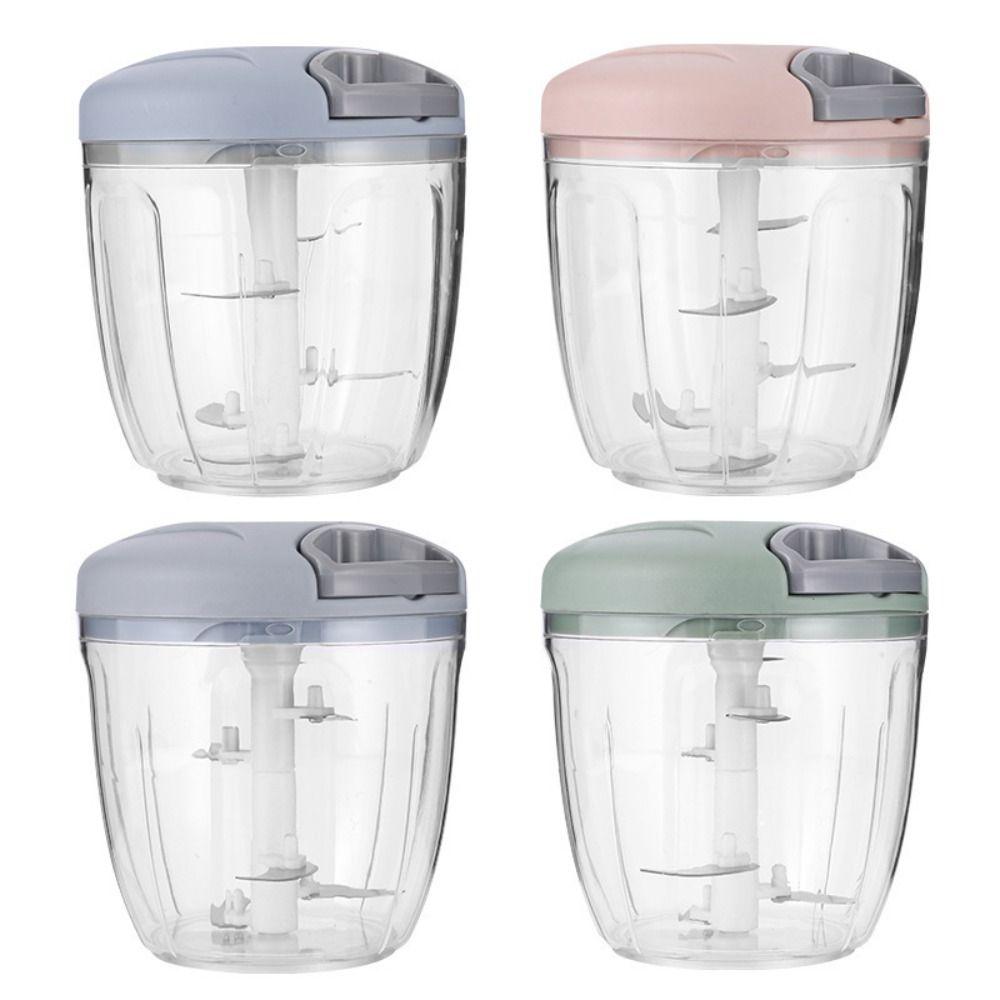 

Ручний подрібнювач харчових продуктів PP для зберігання 500/900 мл ручний подрібнювач потужності новий блендер для часнику овочів і фруктів Green 500ml