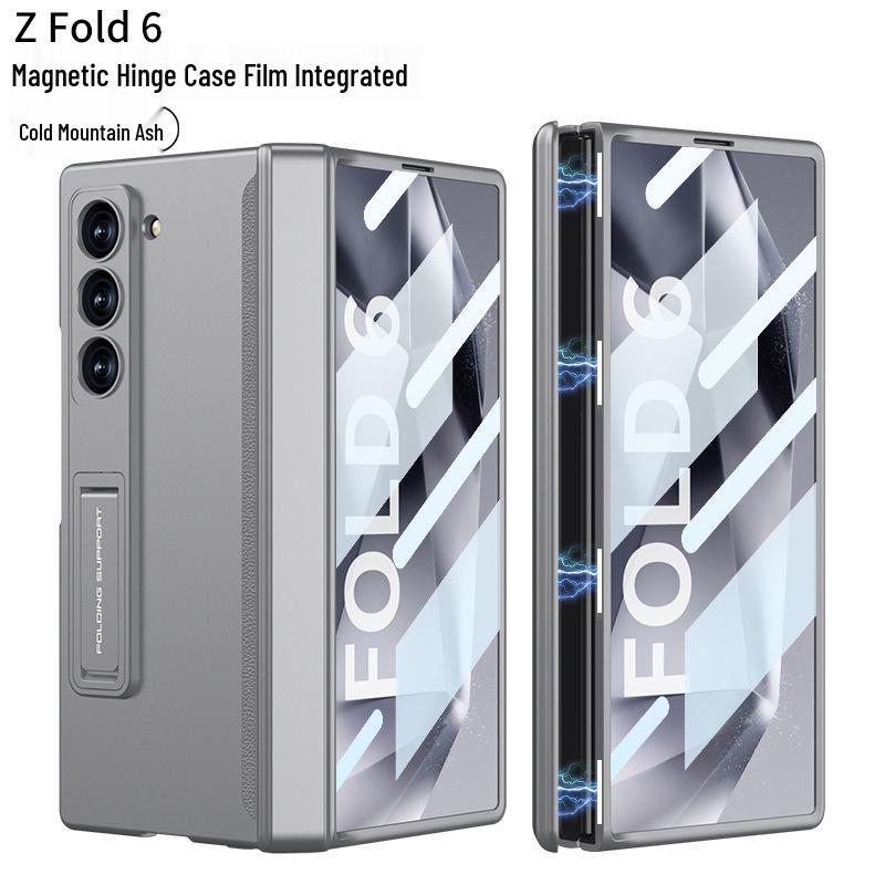 Samsung ZFold6 Magnetisches Scharnier Case: Vollständige Abdeckung, Integrierte Folie & Hartschalen-Halterung