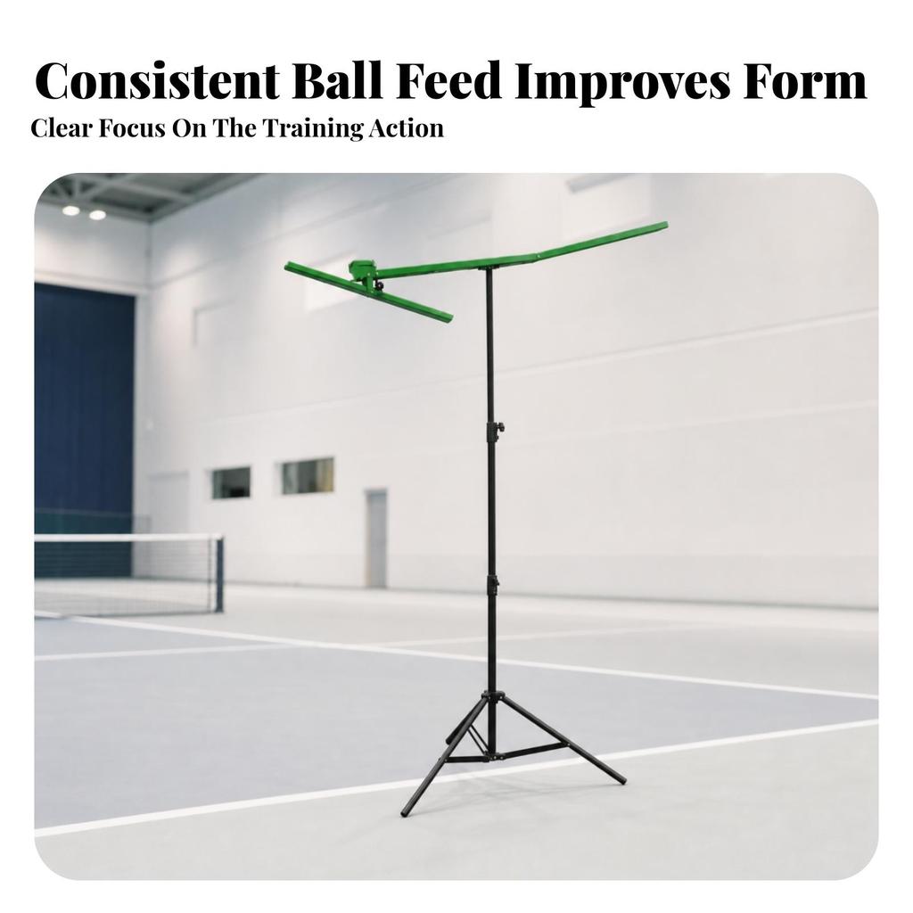Automatic Tennis Practice Aid Adjustable Ball Feeder Stable for Children