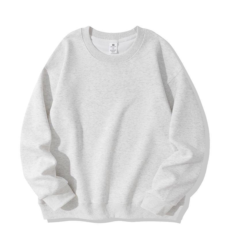 Women's College Style Embroidered Logo Plus Velvet Sweatshirt