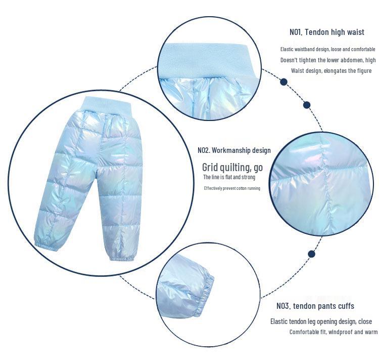 2024 Autumn/Winter Kids Down Cotton Jacket - Warm, Wash-Free Coat for Boys and Girls