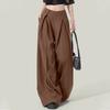 ZANZEA Women Commuer Casual Solid Color Loose Wide Leg Pants