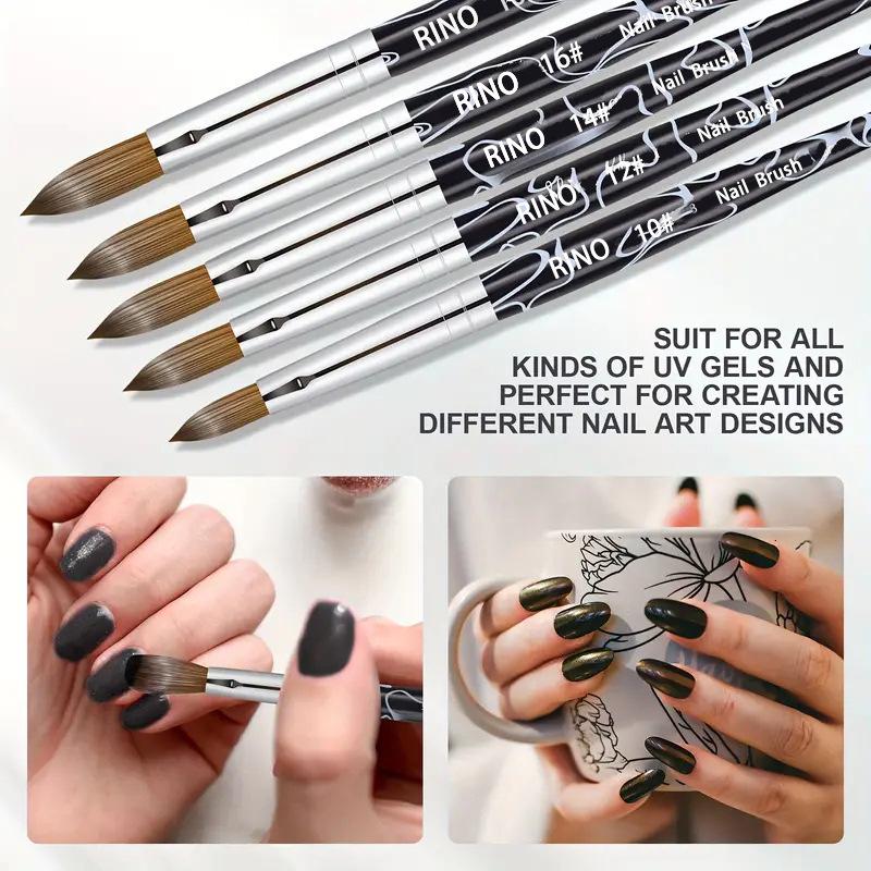 Carved Crystal Acrylic Penholder & Pen Set for Nail Art