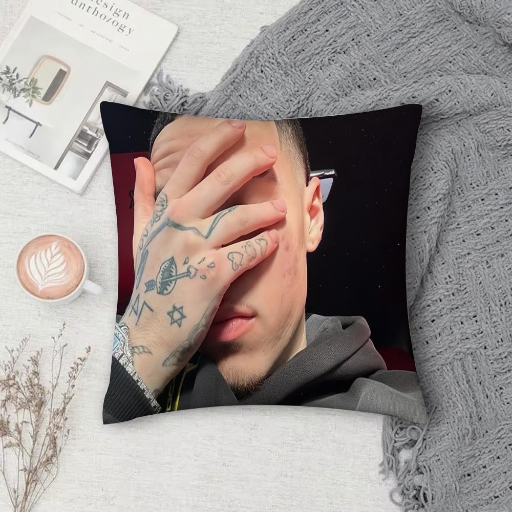Lil Mosey Rapper Universal Pillow Case Square Double-Sided Printing Short Plush Sofa Cushion Cover Bedroom Pillow