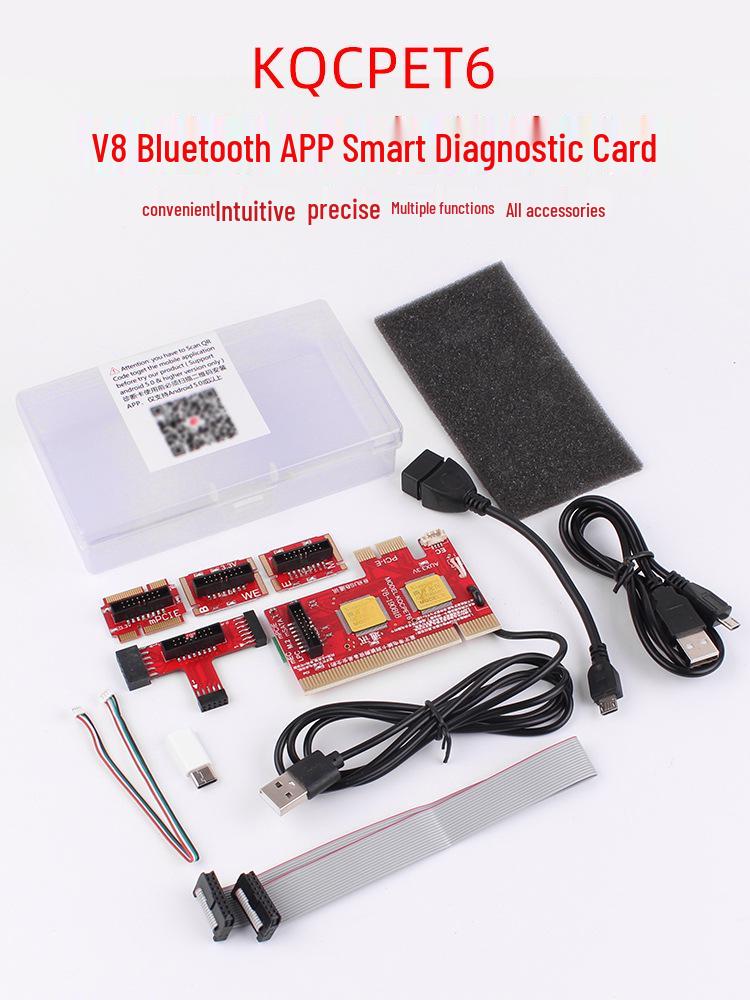 V8 Diagnostic Card: PCIE Computer Motherboard Repair & USB Fault Detection Tool