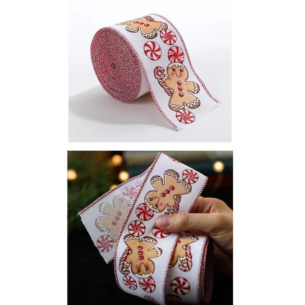 2m Fabric Swirl Ribbon DIY Burlap Ribbon New Christmas Ribbon