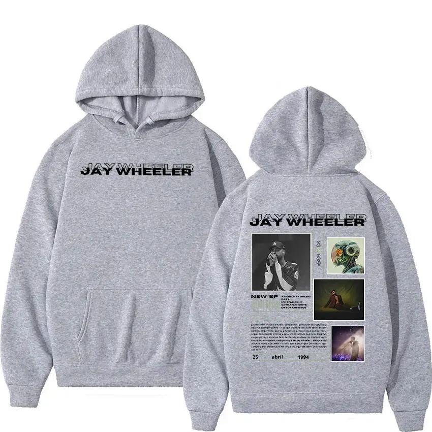 Rapper JAY WHEELER Tour 2024 New Hoodie Men's Hip Hop Fashion Pullover Sweatshirt Retro Long Sleeve Oversized Hoodies Streetwear