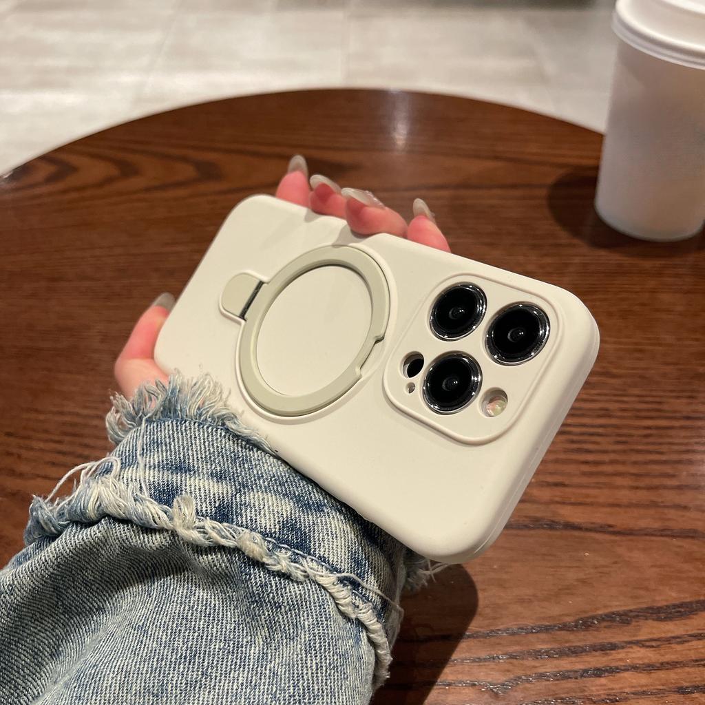 Pure Liquid Silicone Case for Apple iPhone 17 Pro Max - Soft Shockproof with Magnetic Holder Full Cover On iPhone 16/15/14/13/12/11/Pro/Plus/ProMax