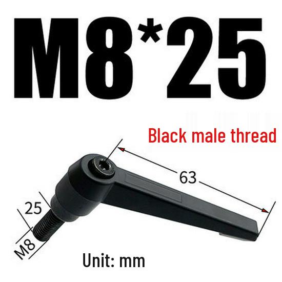 Adjustable Ratchet Handle L-Shaped Wrench with M5/M10/M16 Set Screw 7-Shaped Quick Lock Bolt