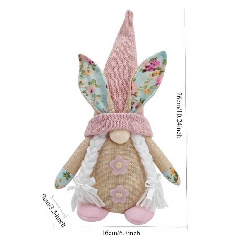 Easter Bunny & Rudolph Gnome Decor – Faceless Doll Ornaments for Festive Celebrations