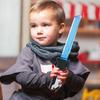 Light-up Double-bladed Lightsaber, Retractable Sword, Children's Toy For Boys, With Connectable Light-up Double Blades.