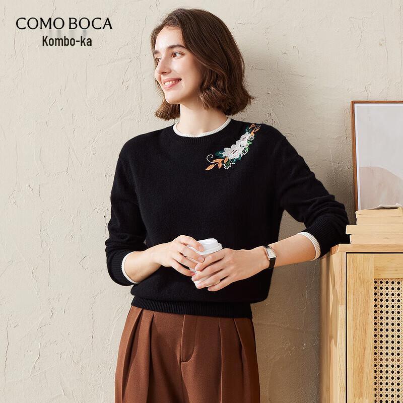 

Women s Chinese Embroidered Pure Cashmere Sweater XL