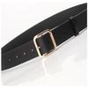 Golden Small Square Buckle, Versatile, High-end, Simple, Trendy, Fashionable, Personalized, and the Thin Waistband Is Also Very