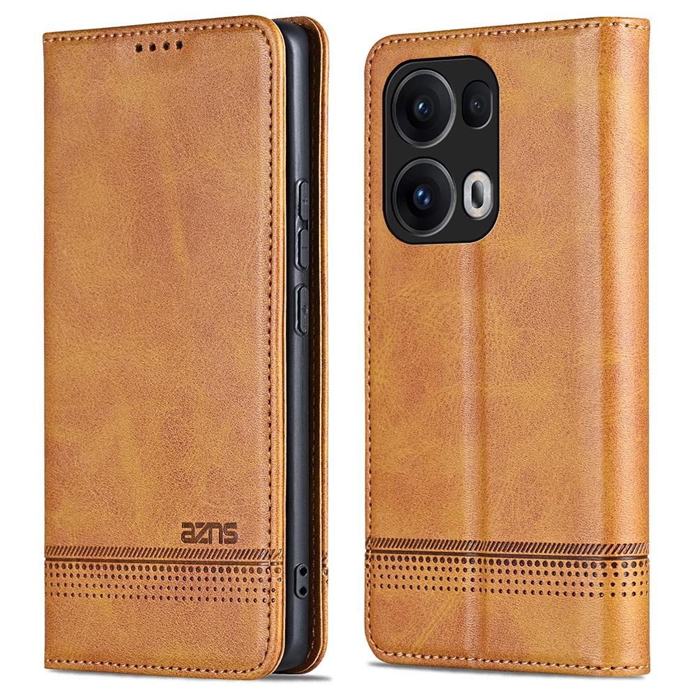 AZNS For Oppo Reno13 Pro 5G Case Cowhide Texture PU Leather Wallet Phone Cover