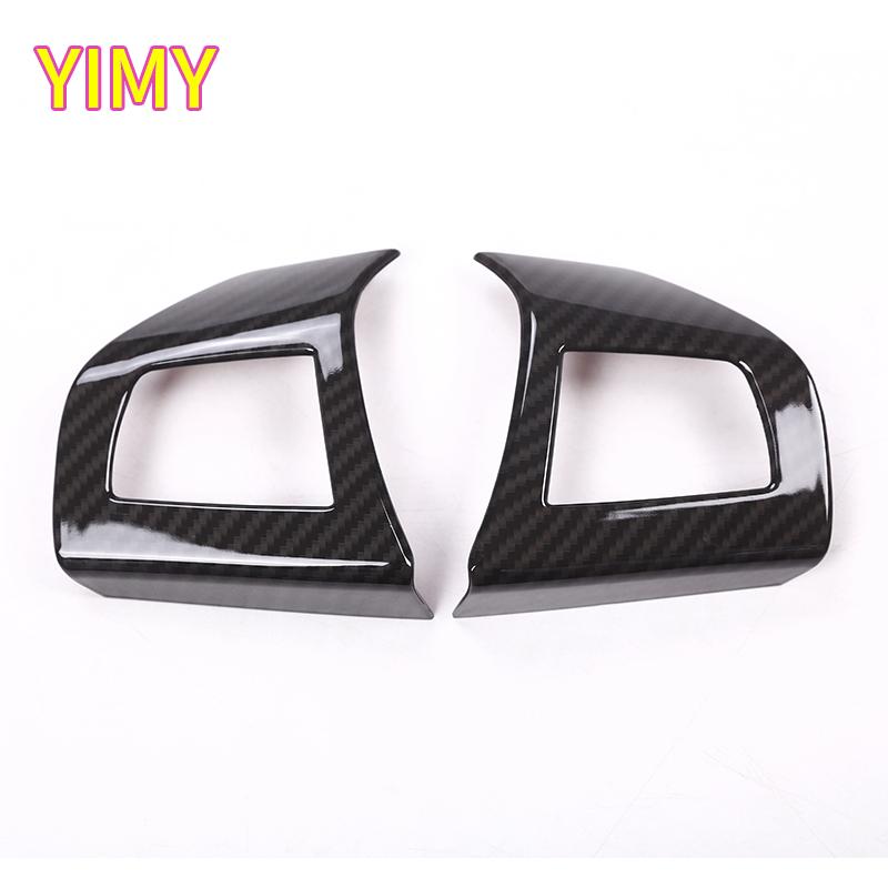 ABS Plastic Carbon Fiber Car Steering Wheel Button Frame Decorative Stickers Suitable for Maserati Levante Ghibli Quattroporte