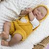BZDOLL 50CM 20inch Vinyl Limbs Cloth Body 3D Skin With Visible Veins Asleep Fat Reborn Baby Doll Toy For Kids Sweet Doll Handmade Birthday Gift