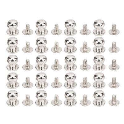 20KS 9 x 8mm DIY Měděné Nýty Kulatá Hlava Nýt na Tašky Boty Doplňky pro Kůži Stříbrný 9 x 8mm